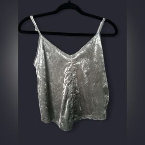 Pink Rose Shimmering Silver Camisole